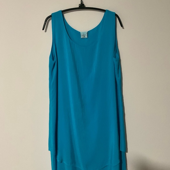 Click Color Me Cotton dress M/double layer/excellent condition/soft & flowey - Picture 2 of 8